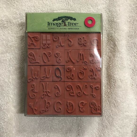 Image Tree Alphabet Stamps Swirly Letters New in Package - Picture 3 of 5